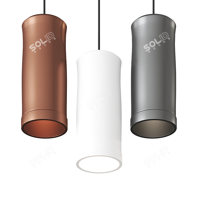 Carso by Toscot Pendant: Italian Elegance 3D model image 2