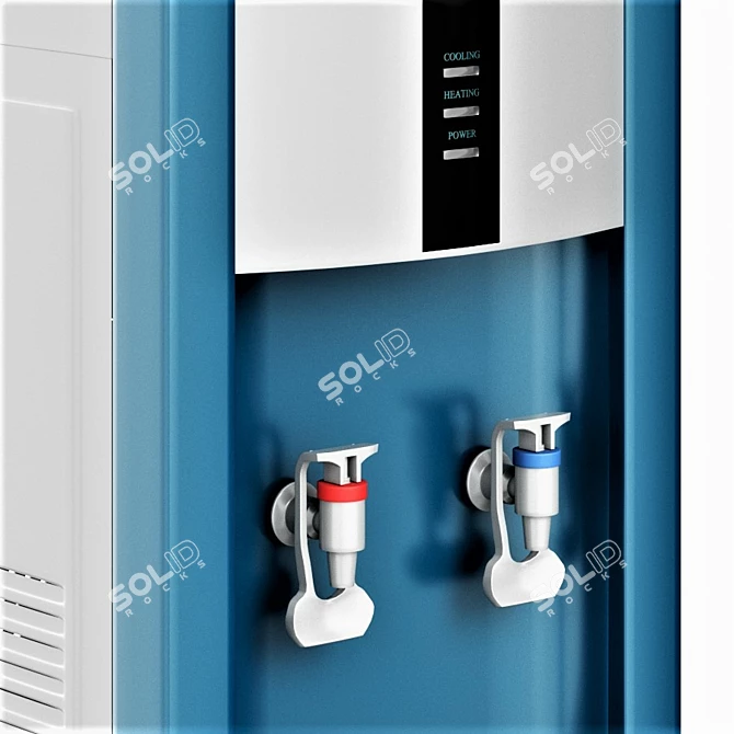 Sleek Water Cooler 3D model image 2