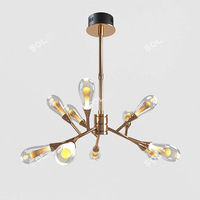 Fial 44.8927 - Modern Brass Pendant Light 3D model image 1