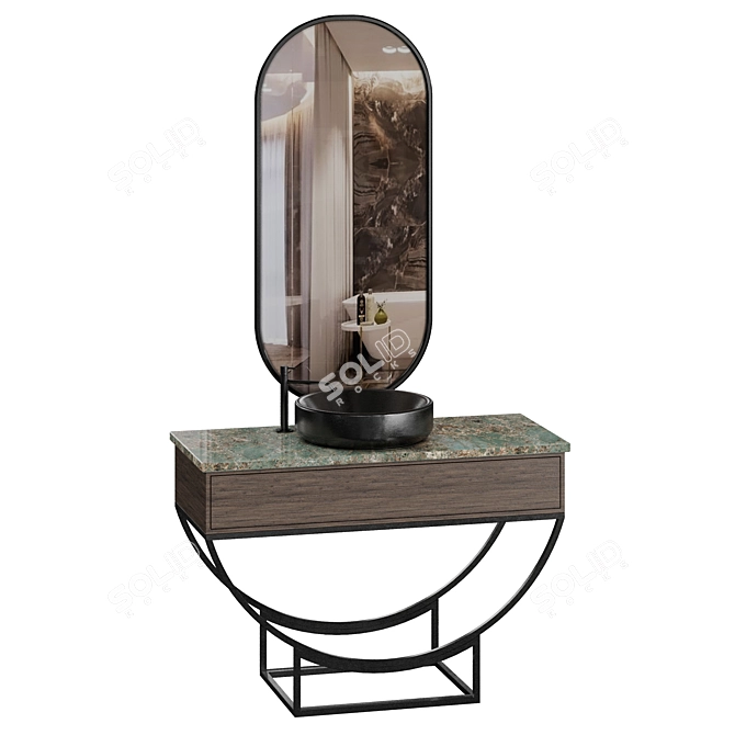 Modern Bathroom Design Kit 3D model image 1