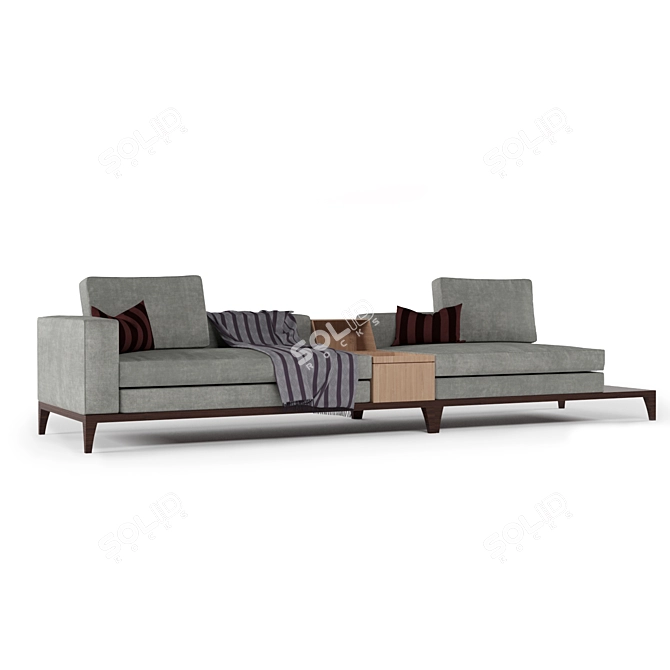 Versatile Taylor Sofa: Separable & Storage-Integrated 3D model image 7