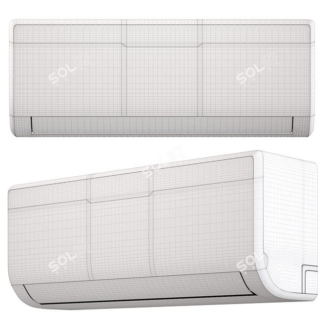 Electrolux Fusion Evo EACS-07HFE/N3 7K BTU Air Conditioner 3D model image 4