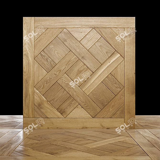Natural Wood Texture 50x50 CM 3D model image 3