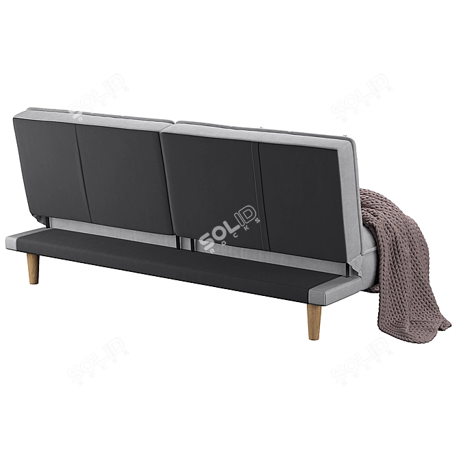 Modern Fabric Sofa Bed 3D model image 4