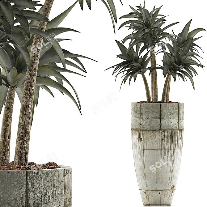 Sleek Greenery Collection: 94 Plants 3D model image 1