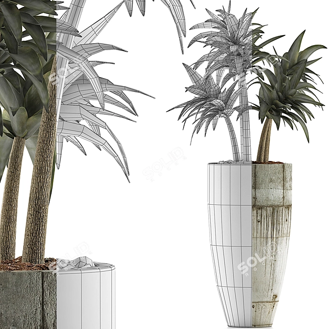 Sleek Greenery Collection: 94 Plants 3D model image 4