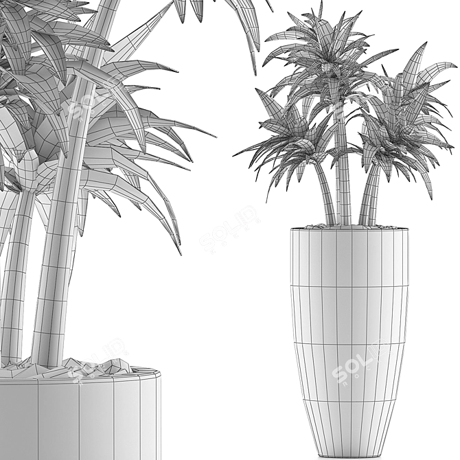 Sleek Greenery Collection: 94 Plants 3D model image 5