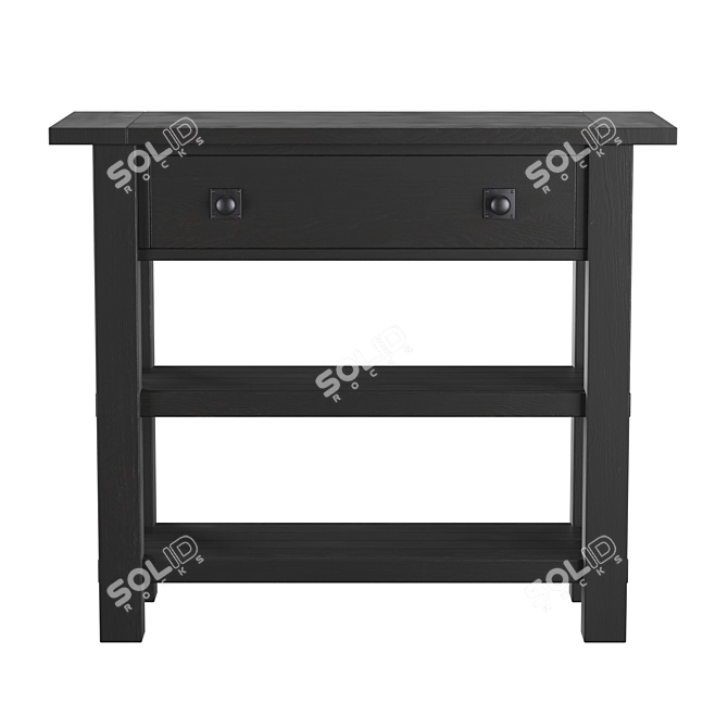 Compact Console Table for Small Spaces 3D model image 2