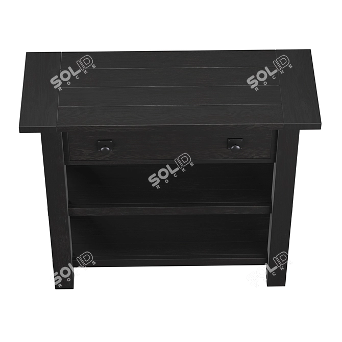 Compact Console Table for Small Spaces 3D model image 3