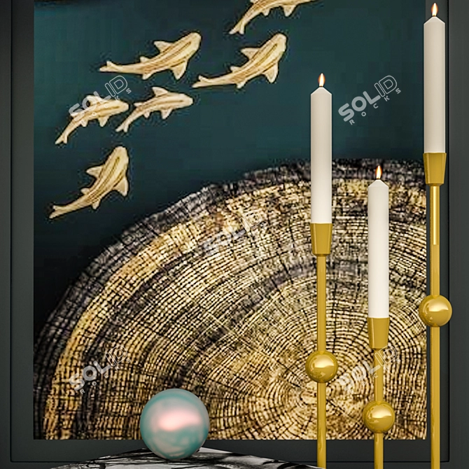 Modern Decorative Set 3D model image 2