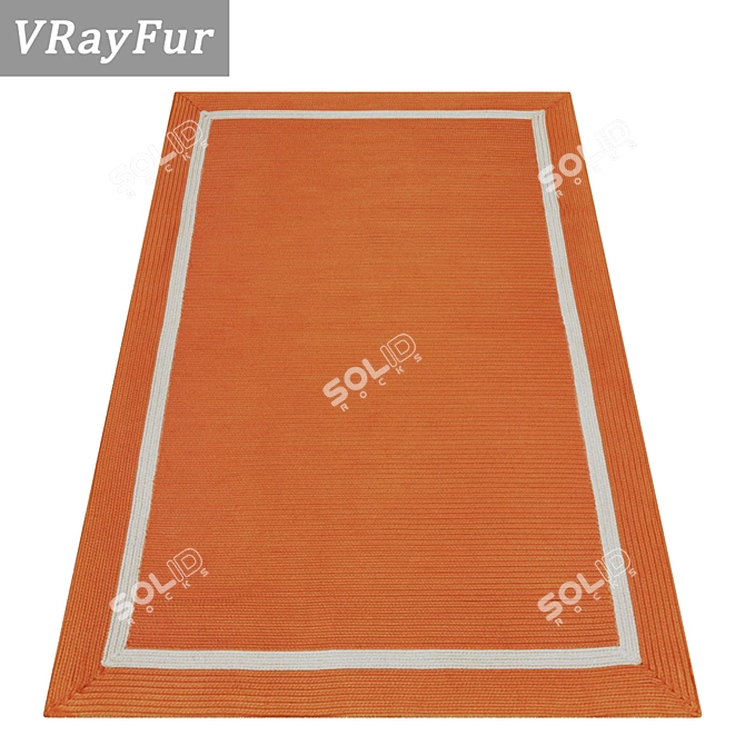 Stylish Carpet Set 3D model image 2