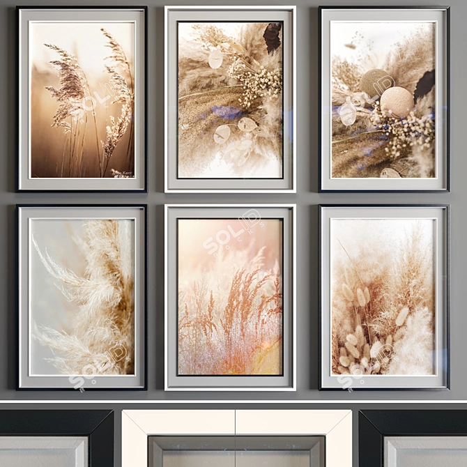 Title: Abstract Art Frame - Modern Style 3D model image 1