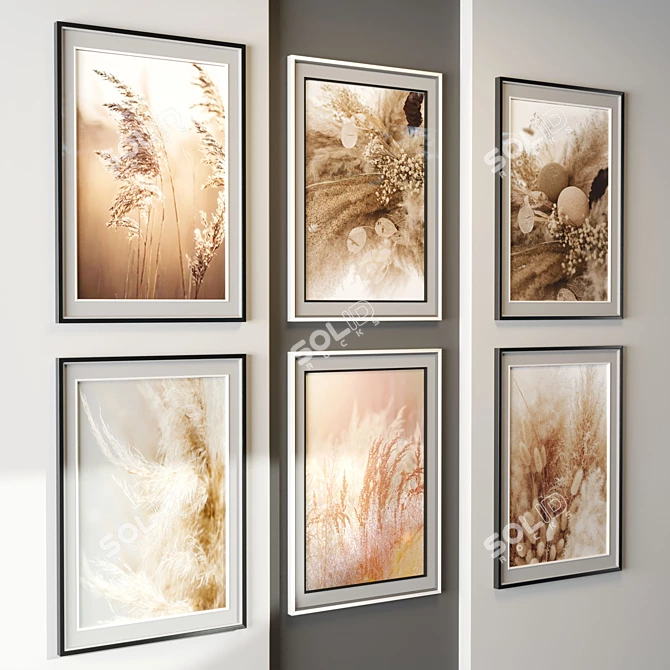 Title: Abstract Art Frame - Modern Style 3D model image 2