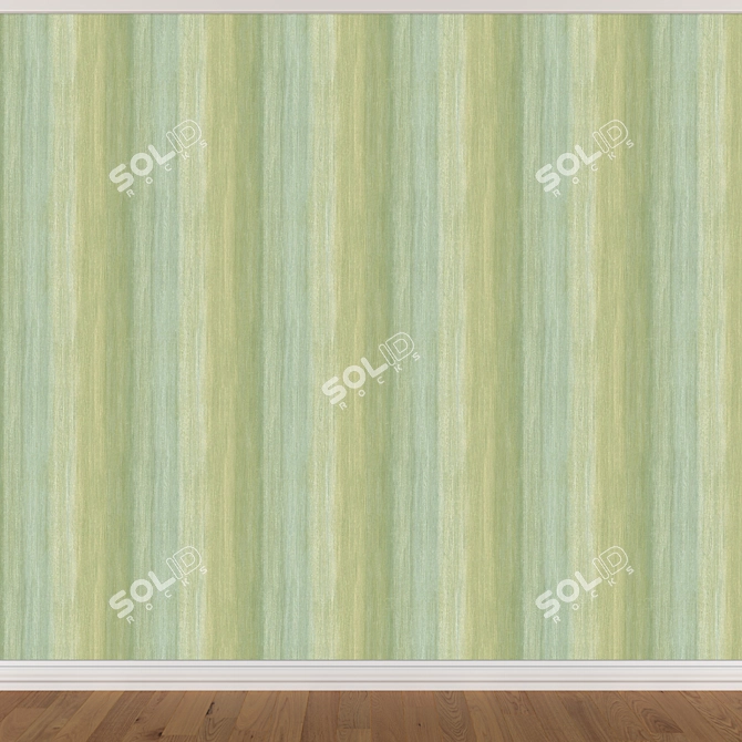 Seamless Wallpaper Set: 3 Colors 3D model image 2