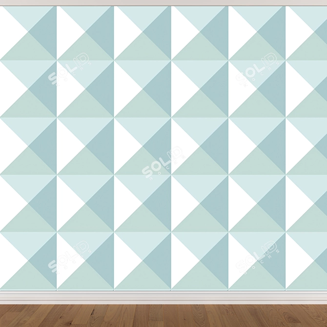 Seamless Wallpaper Set (3 Colors) 3D model image 2