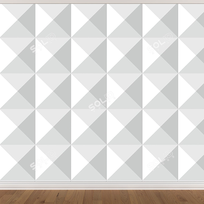 Seamless Wallpaper Set (3 Colors) 3D model image 3