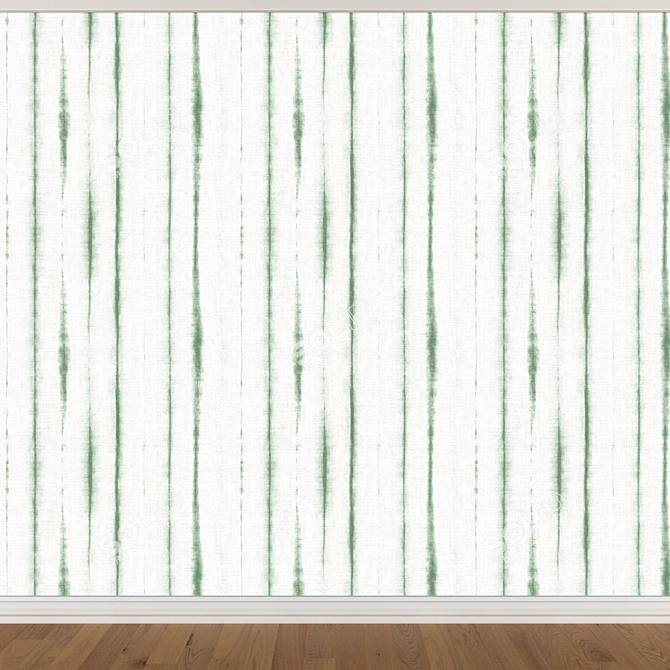 Title: Seamless Wallpaper Set - 3 Colors 3D model image 4