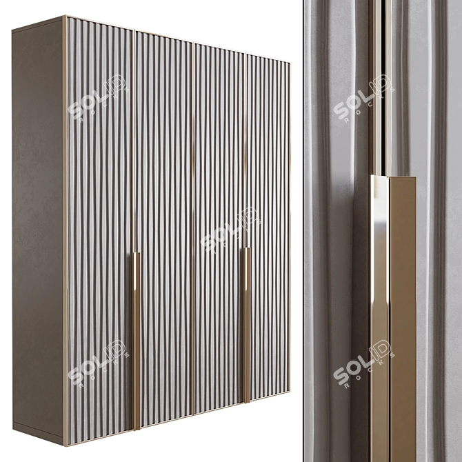 Elegant Wardrobe for Your Bedroom 3D model image 1