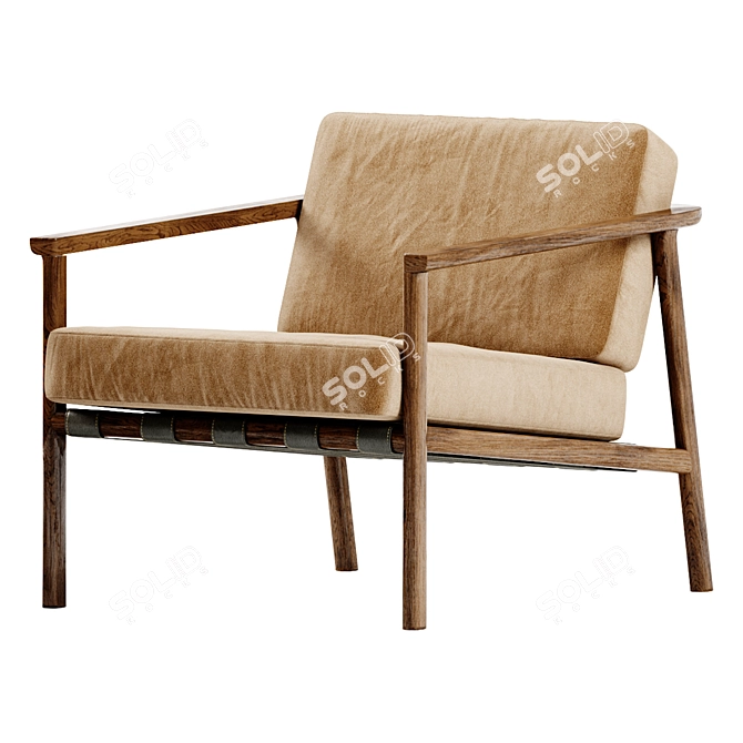 Modern Molteni & C Gillis Chair 3D model image 1