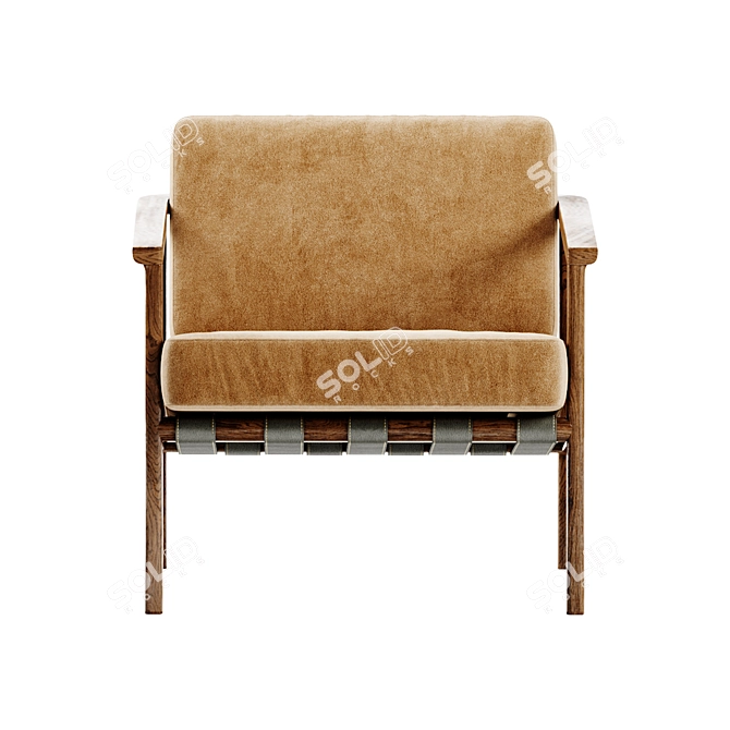 Modern Molteni & C Gillis Chair 3D model image 2
