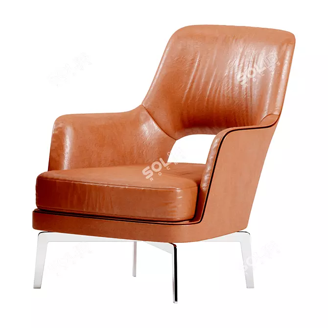 Ultimate Comfort Lounge Chair 3D model image 1