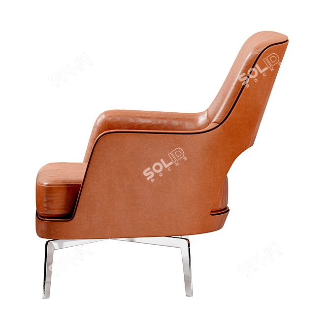 Ultimate Comfort Lounge Chair 3D model image 3