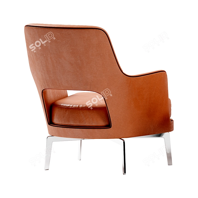 Ultimate Comfort Lounge Chair 3D model image 4
