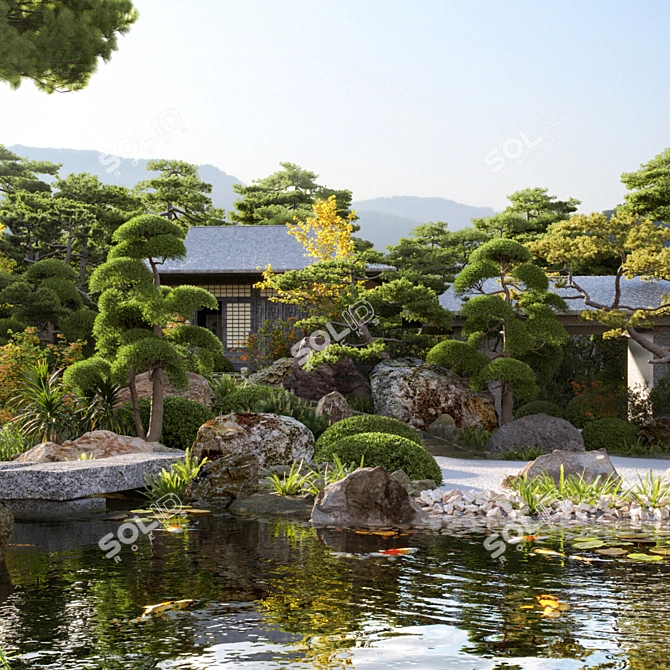 Taiwan Red Pine: 3D Models & Textures 3D model image 2