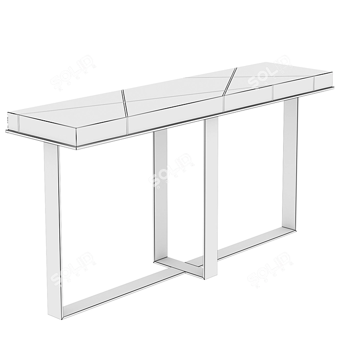 Starfall Console Table: Sleek and Stylish Design 3D model image 3