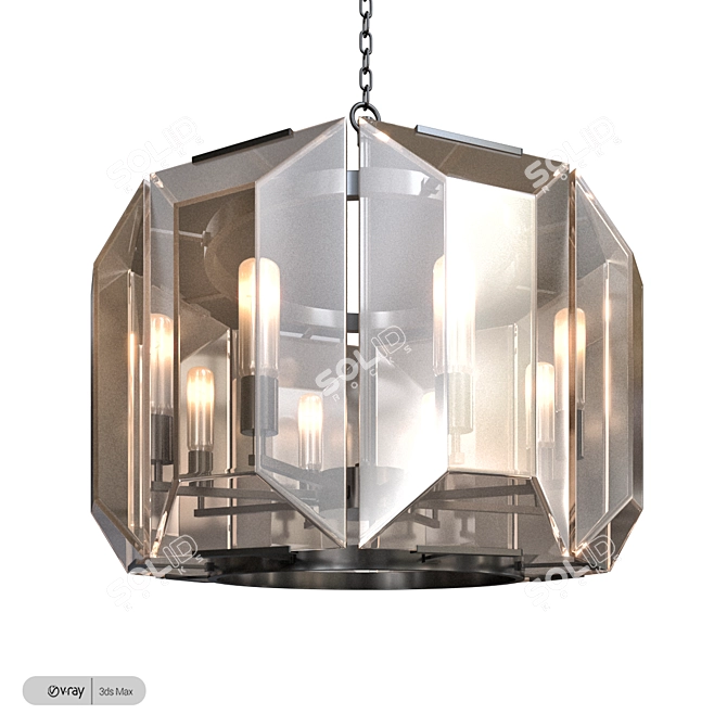 Exquisite Marlowe Chandelier by Romatti 3D model image 1