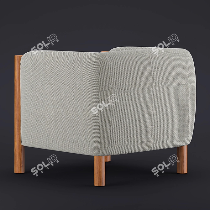 Modern Kelly Wearstler Hesby Chair 3D model image 2