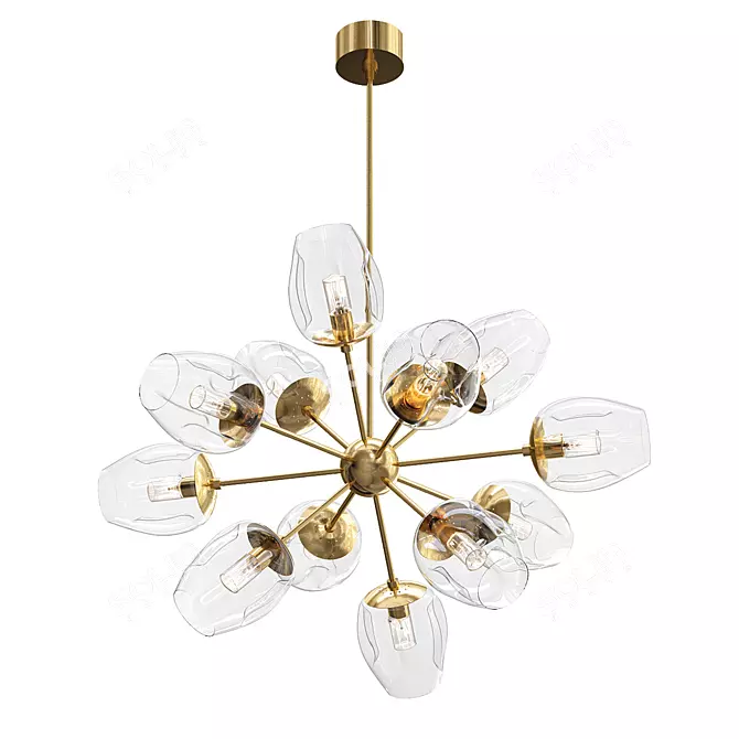 Elegant Ramirez Chandelier 3D model image 1