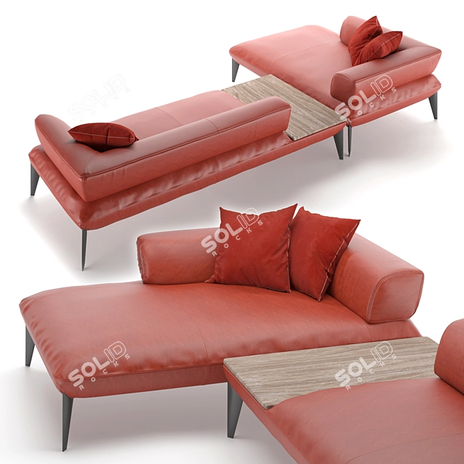 Modern Urban Avenue Sofa 3D model image 2