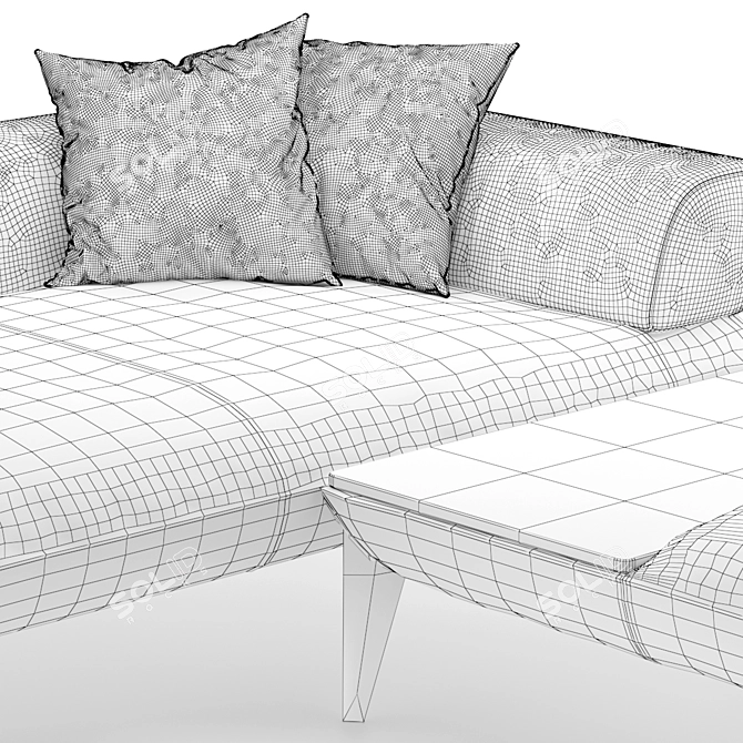 Modern Urban Avenue Sofa 3D model image 5