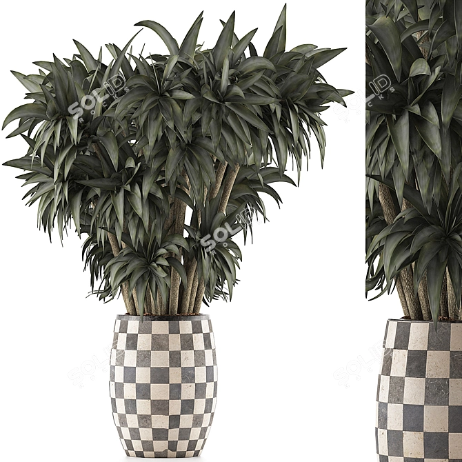 Modern Plant Collection - Outdoor & Exterior Greenery 3D model image 1