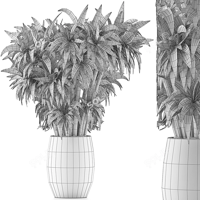 Modern Plant Collection - Outdoor & Exterior Greenery 3D model image 5