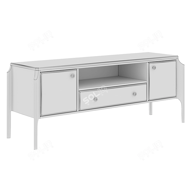 Dantone Le Visage TV Cabinet: Elegant and Functional 3D model image 3