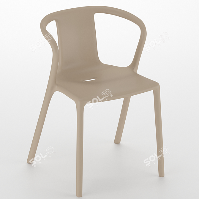 Outdoor Air Arm Chair | PP/Glass Fibre Blend | Molded Design 3D model image 1