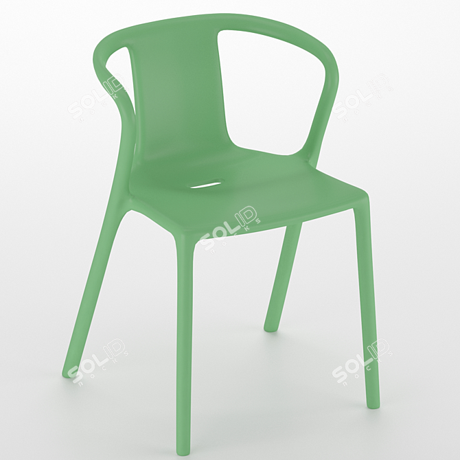 Outdoor Air Arm Chair | PP/Glass Fibre Blend | Molded Design 3D model image 4