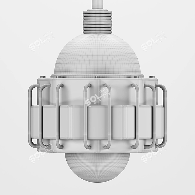 Loft Polygon Hanging Lamp 3D model image 3