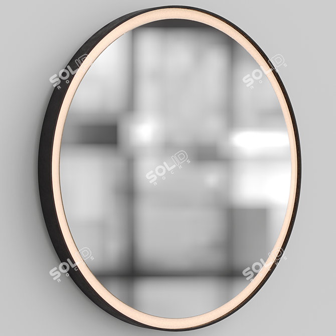 Elegant 80 CM Decorative Mirror 3D model image 3