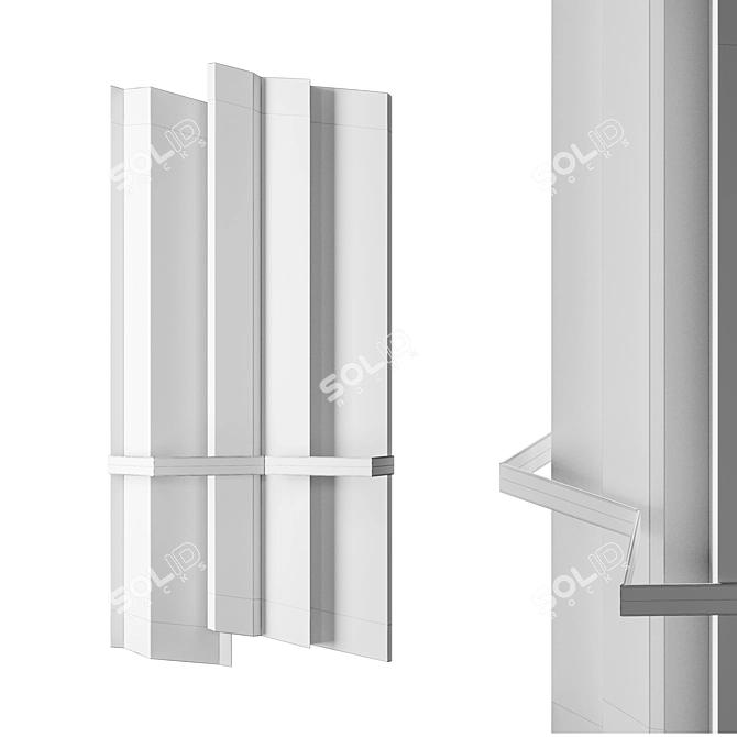 Sculptural Antrax Android Radiator 3D model image 2