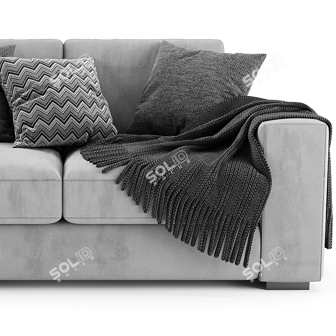 BoConcept Cenova: Modern 2-Seater Sofa 3D model image 3