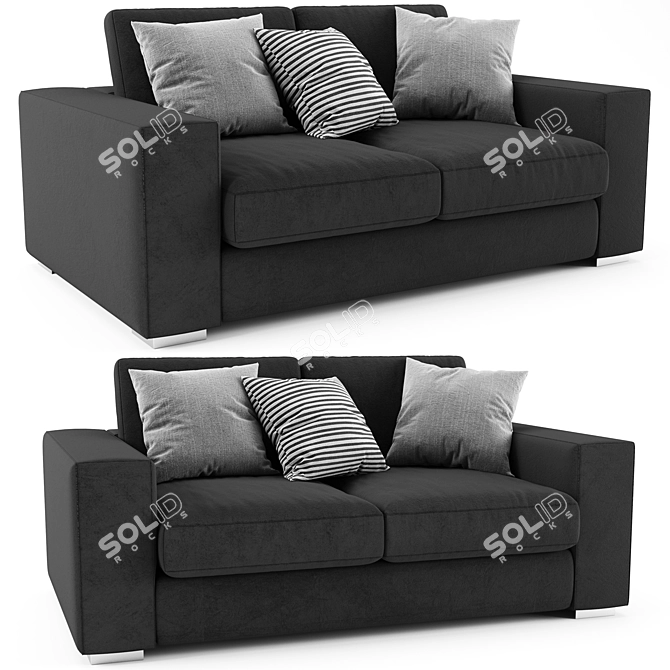 BoConcept Cenova: Modern 2-Seater Sofa 3D model image 4