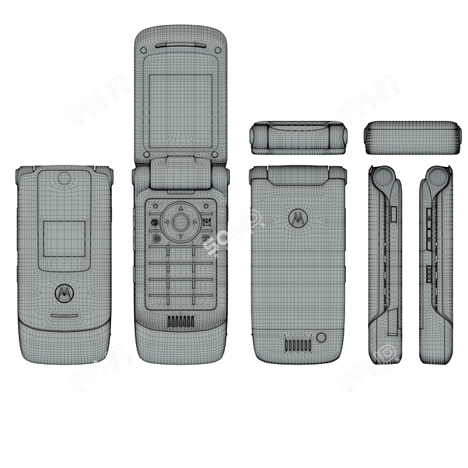 Sleek & Stylish Motorola Razr 3D model image 2