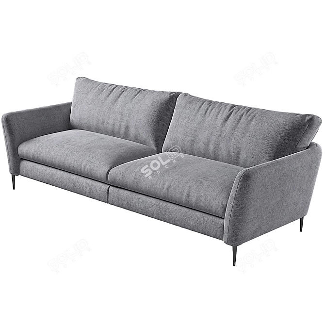 Charm KAZA Sofa: Stylish & Spacious 3D model image 2