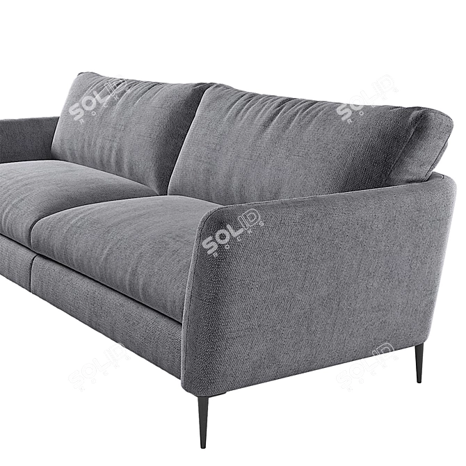 Charm KAZA Sofa: Stylish & Spacious 3D model image 3