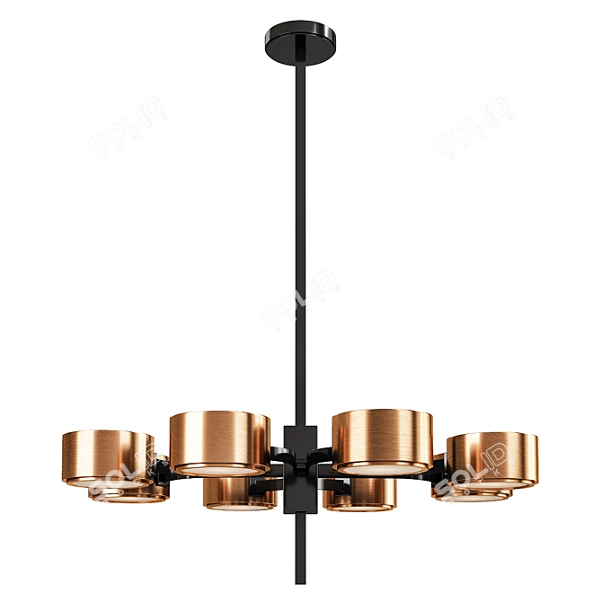 Elegant Jalen Chandelier: Illuminate Your Space 3D model image 1