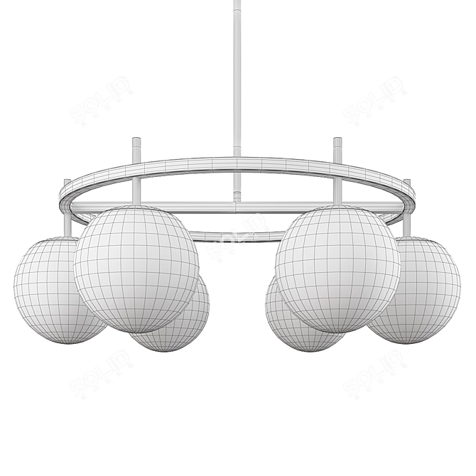 Alluria Pendant: Elegant Lighting Statement 3D model image 2