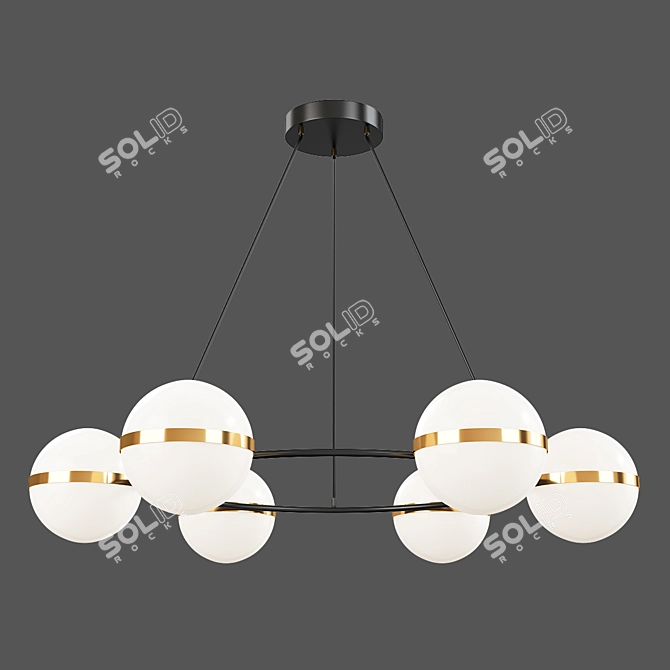 Elegance Illuminated: Tagliato Chandelier 3D model image 1